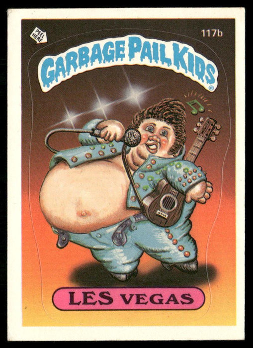 1986 Topps Garbage Pail Kids Series 3 #117b Les Vegas