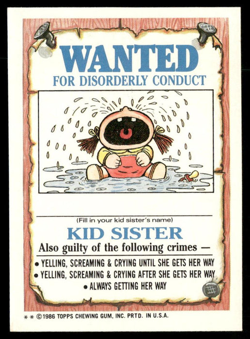 1986 Topps Garbage Pail Kids Series 3 #118b Glandular Angela