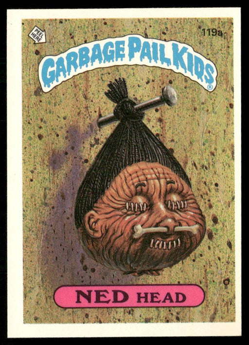 1986 Topps Garbage Pail Kids Series 3 #119a Ned Head