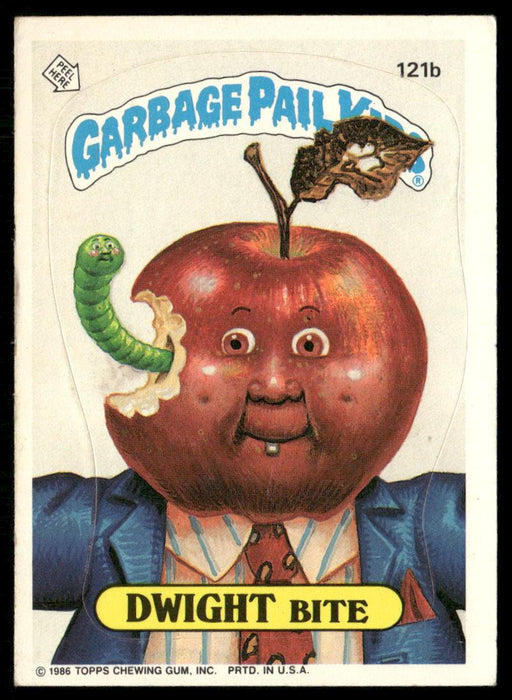 1986 Topps Garbage Pail Kids Series 3 #121b Dwight Bite