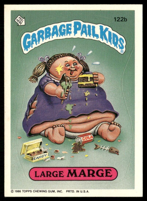 1986 Topps Garbage Pail Kids Series 3 #122b Large Marge