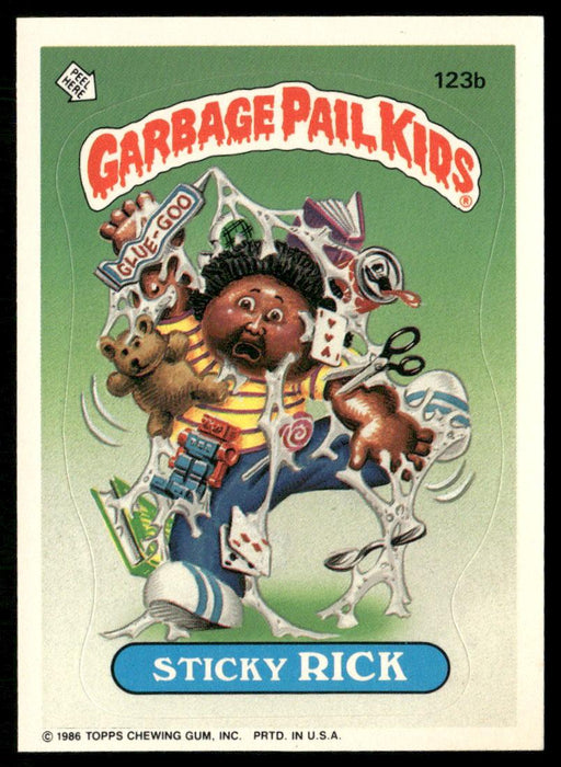 1986 Topps Garbage Pail Kids Series 3 #123b Sticky Rick