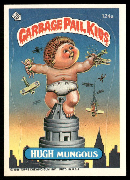 1986 Topps Garbage Pail Kids Series 3 #124a Hugh Mungous