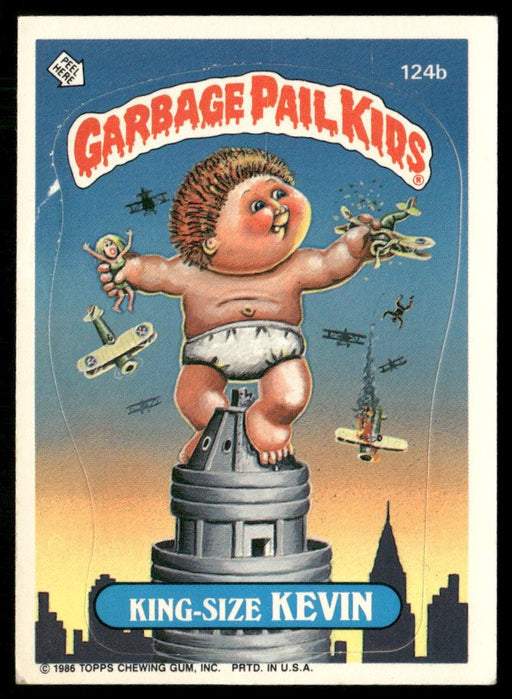 1986 Topps Garbage Pail Kids Series 3 #124b King-Size Kevin