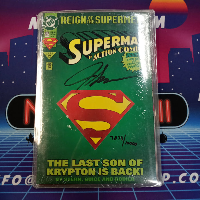 Superman Reign of the Supermen (All 4 Superman Crest Covers, Signed)