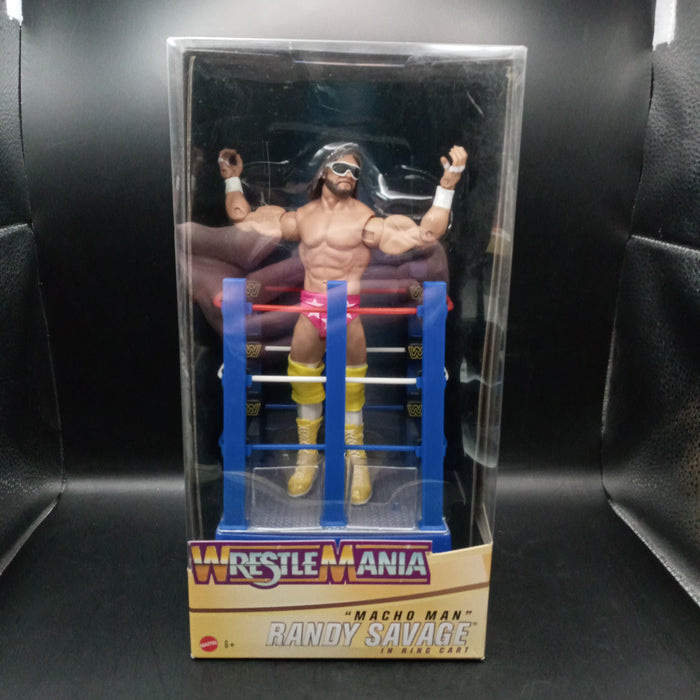 WWE WrestleMania Moments "Macho Man" Randy Savage and Ring Cart