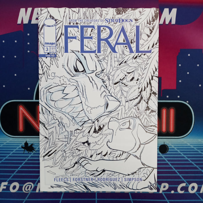 Feral #3 One Per Store B&W Tony Fleecs & Trish Forstner Var