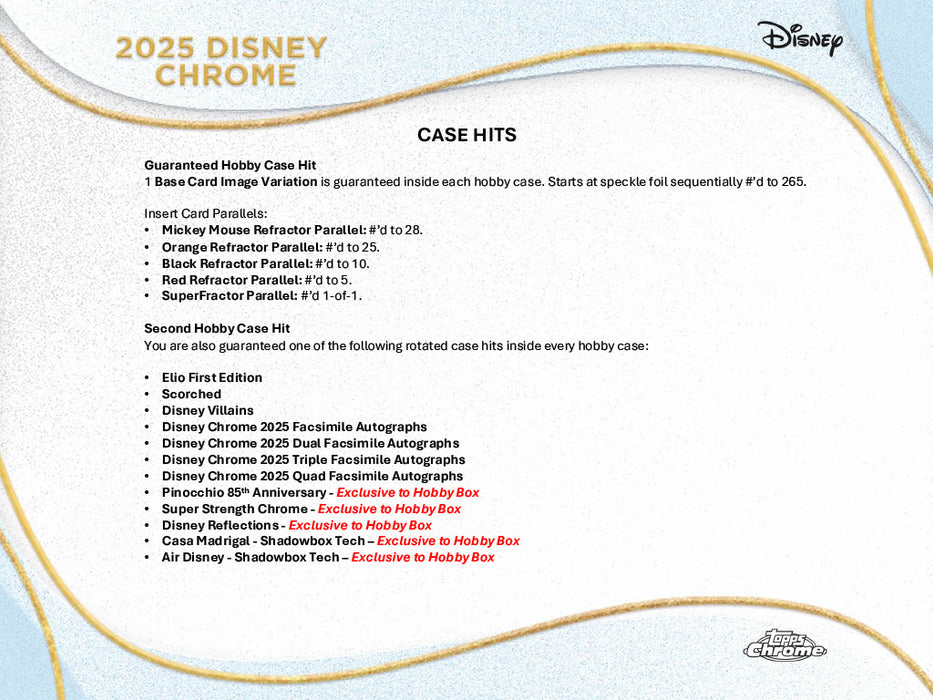 2025 Topps Disney Chrome Hobby Box