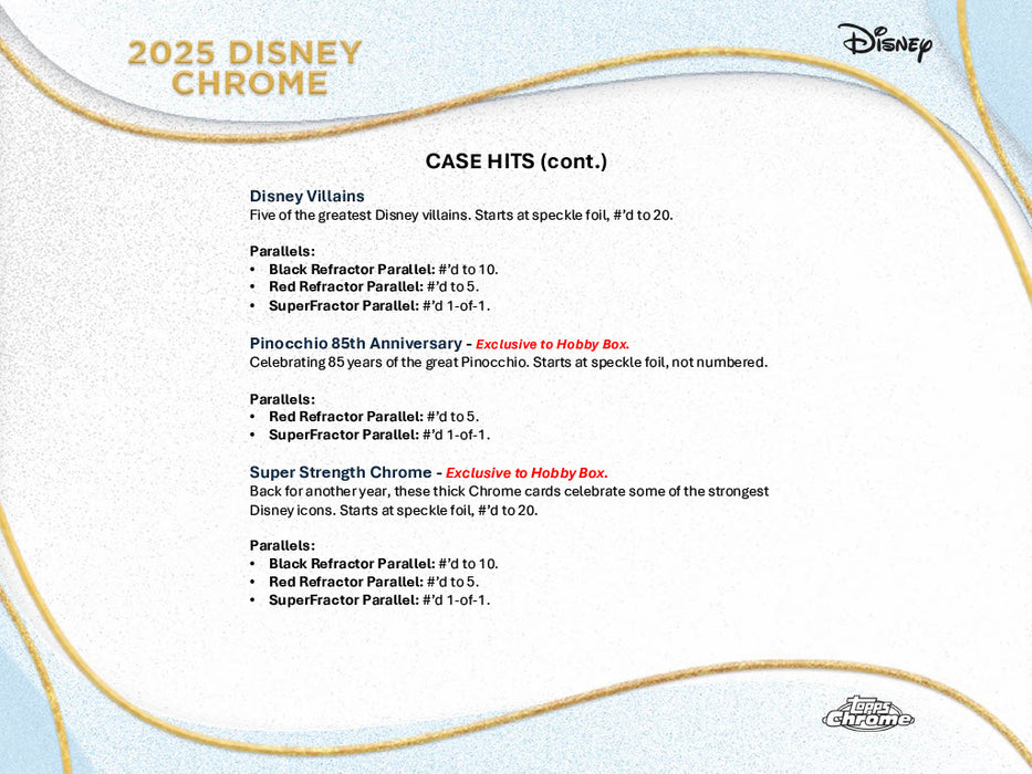 2025 Topps Disney Chrome Hobby Box