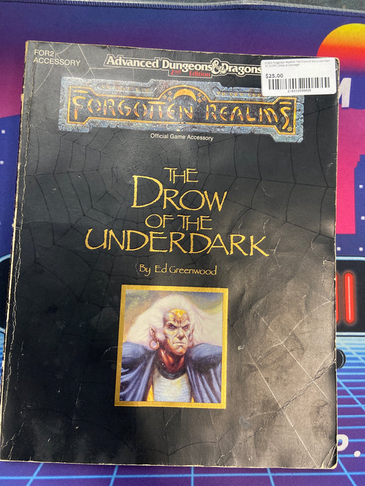 AD&D Forgotten Realms The Drow of the Underdark SC ©1991 (Wear & Damage)