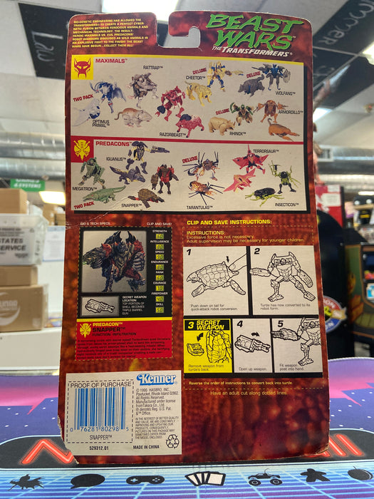 1995 Kenner Transformers Beast Wars Evil Predacon Snapper