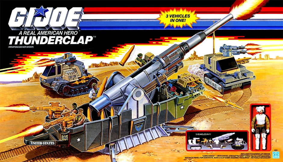 GI Joe 1989 Thunderclap Parts