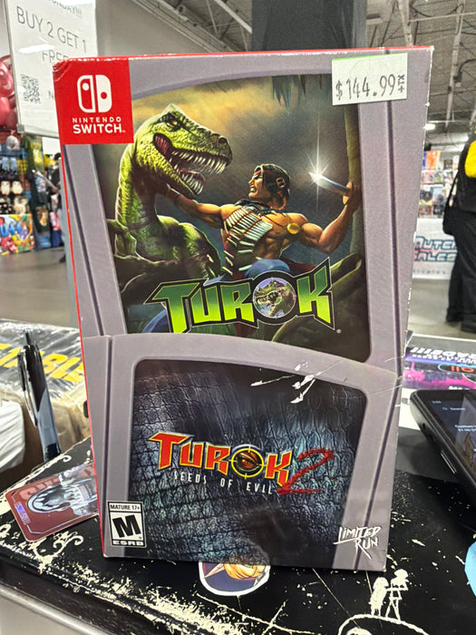 Turok + Turok 2 Seeds of Evil (New Sealed)