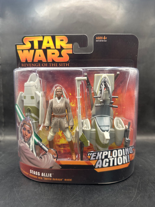 Star Wars Revenge Of The Sith Deluxe Set Stass Allie With Barc Speeder