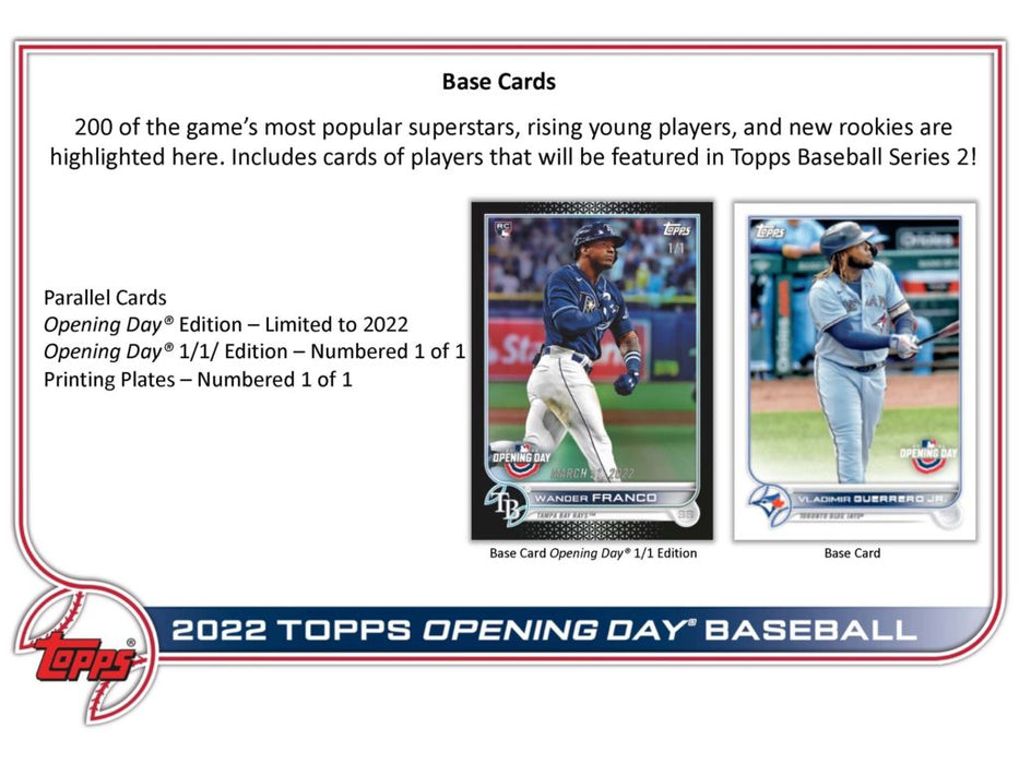 Topps 2022 Opening Day Baseball Pack