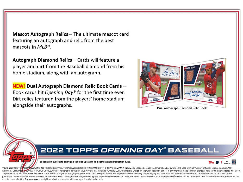 Topps 2022 Opening Day Baseball Pack