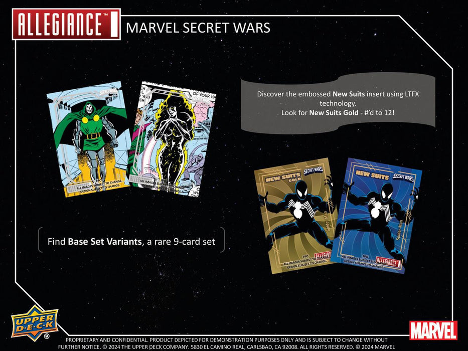 2024 Upper Deck Marvel Allegiance Secret Wars 1984 Trading Cards (Pack)