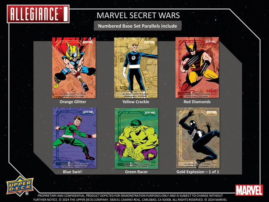 2024 Upper Deck Marvel Allegiance Secret Wars 1984 Trading Cards (Pack)