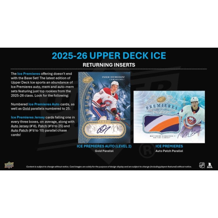 2025/26 Upper Deck Ice Hockey