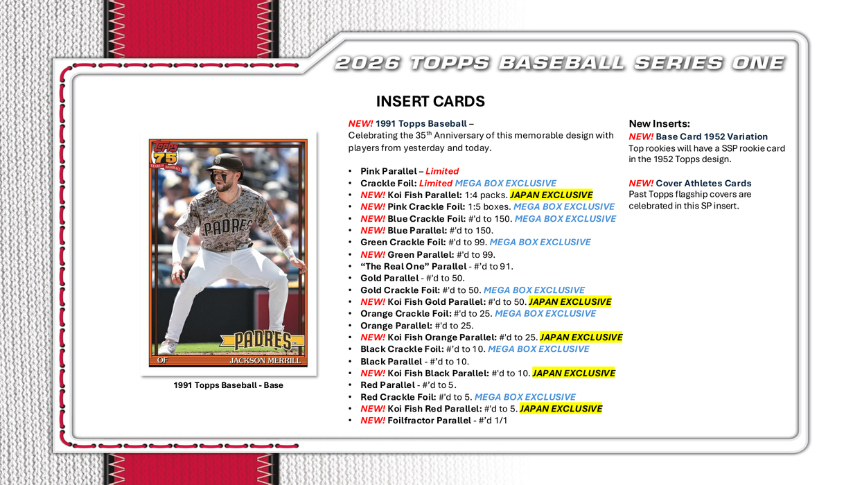 2026 MLB - Series 1 Blaster Box