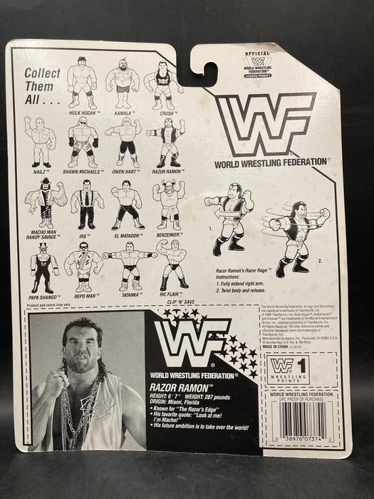 Hasbro WWF Razor Ramon Blue Card