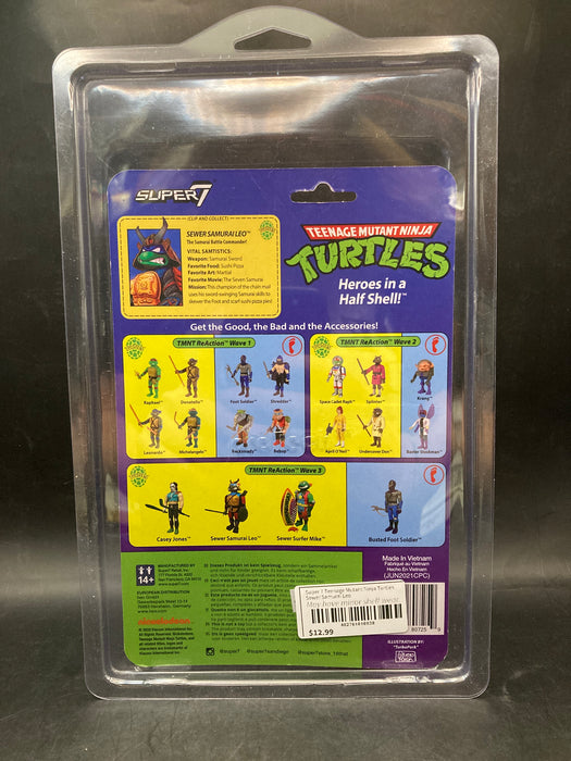 Super 7 Teenage Mutant Ninja Turtles Sewer Samurai Leo