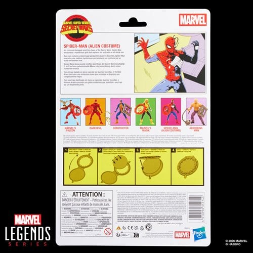 Spider-Man (Alien Costume) - Secret Wars Marvel Legends Wave 2