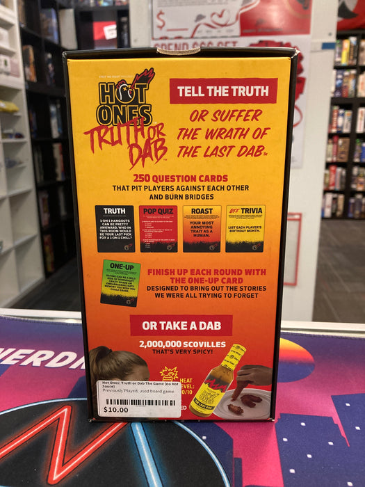 Hot Ones Truth or Dab Game (new Inside)
