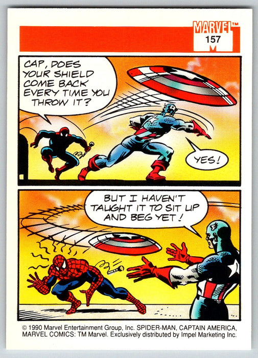 1990 Impel Marvel Universe I #157 Captain America