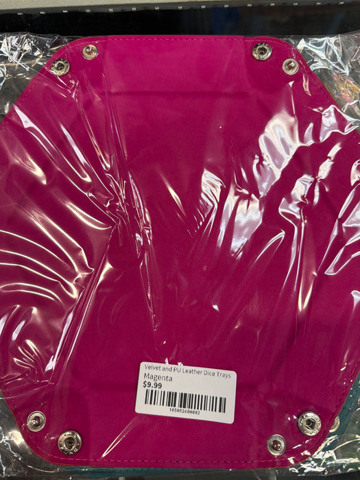 Velvet and PU Leather Dice Trays