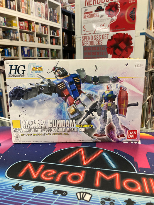Bandai Limited Hg 1/144 Rx-78-2 Gundam Clear Color Ver. Model Kit
