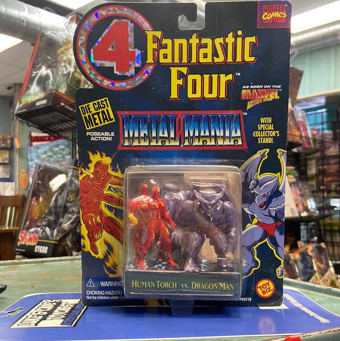 Fantastic Four Metal Mania Human Torch Vs. Dragon Man