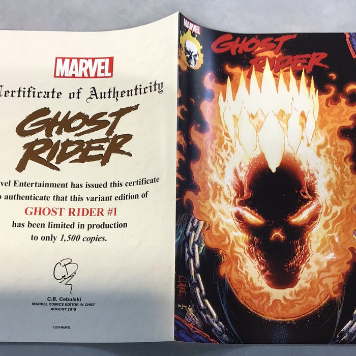 Ghost Rider #1 2019 NYCC Exclusive Glow-In-The-Dark Variant 997/1500