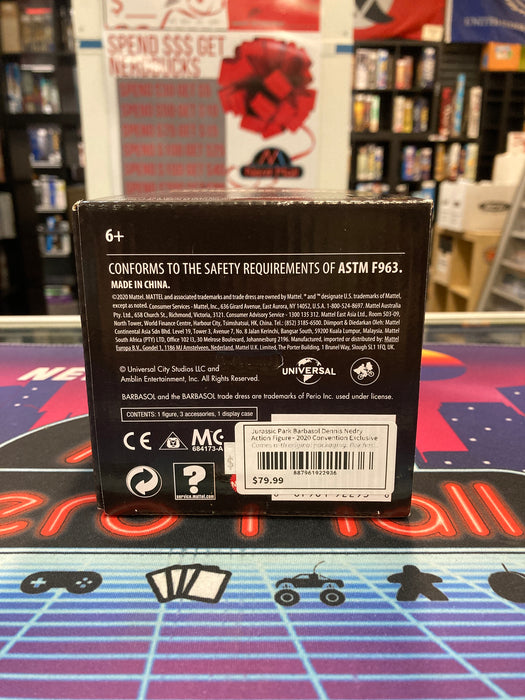 Jurassic Park Barbasol Dennis Nedry Action Figure - 2020 Convention Exclusive