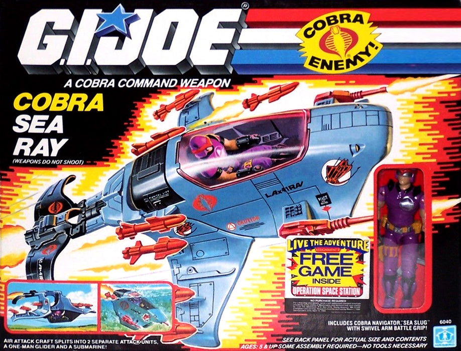 GI Joe 1987 Cobra Sea Ray Parts