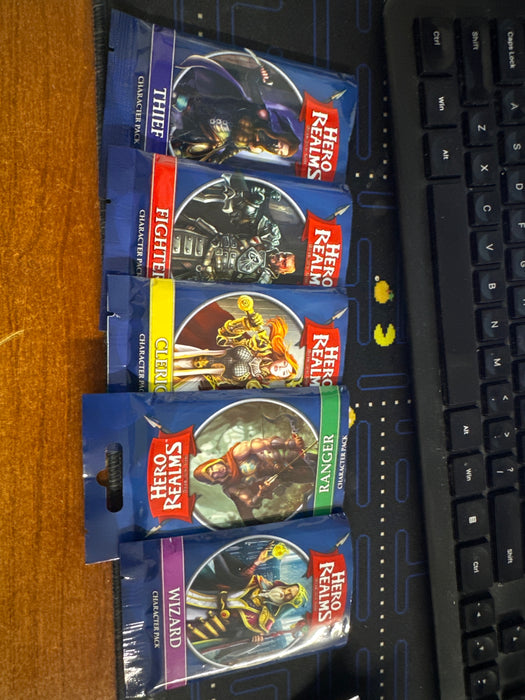 Hero Realms DBG - Character packs - Ranger, Cleric, Fighter, Wizard & Thief (Opened)