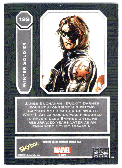 2022 SkyBox Marvel Metal Universe Spider-Man #199 Winter Soldier SP