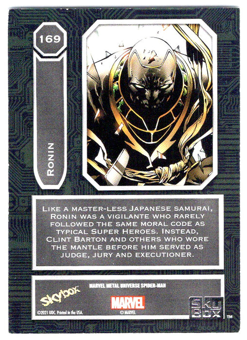 2022 SkyBox Marvel Metal Universe Spider-Man #169 Ronin SP