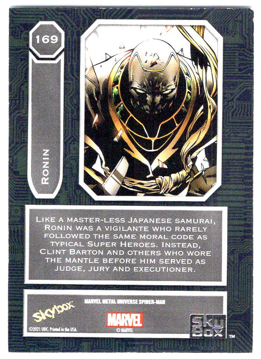 2022 SkyBox Marvel Metal Universe Spider-Man #169 Ronin SP