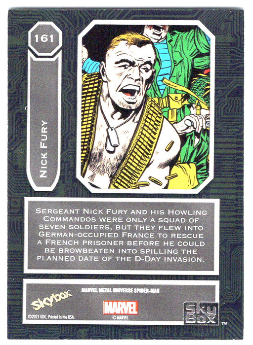 2022 SkyBox Marvel Metal Universe Spider-Man #161 Nick Fury SP