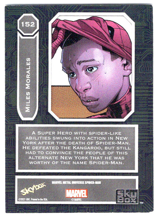 2022 SkyBox Marvel Metal Universe Spider-Man #152 Miles Morales SP