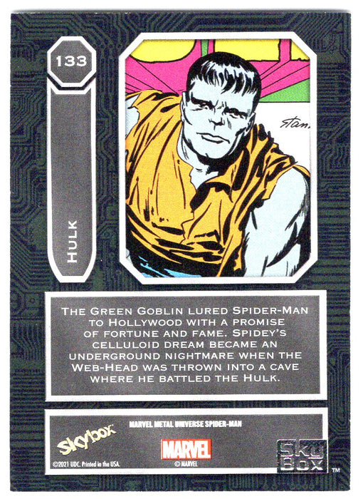 2022 SkyBox Marvel Metal Universe Spider-Man #133 Hulk SP