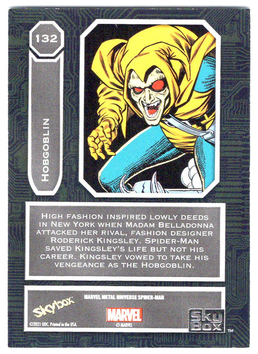 2022 SkyBox Marvel Metal Universe Spider-Man #132 Hobgoblin SP