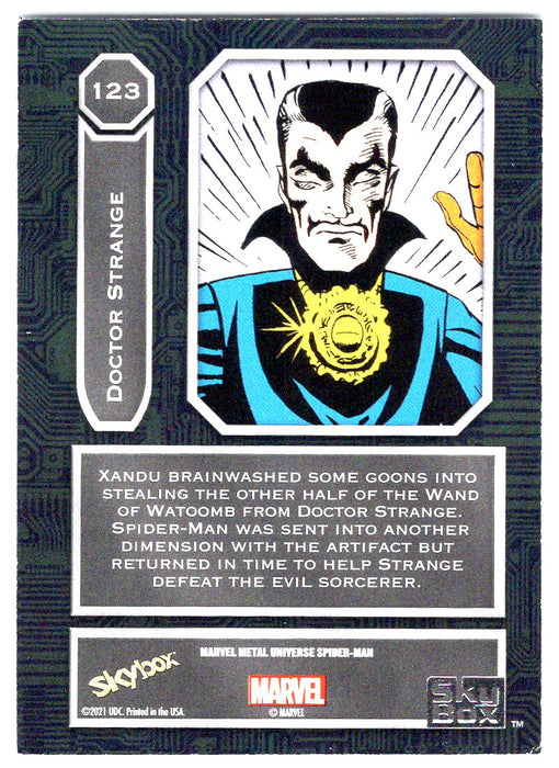 2022 SkyBox Marvel Metal Universe Spider-Man #123 Doctor Strange SP
