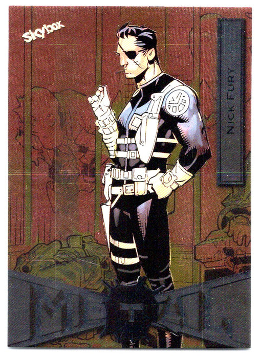 2022 SkyBox Marvel Metal Universe Spider-Man #61 Nick Fury