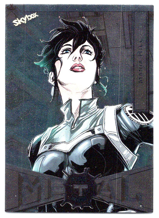 2022 SkyBox Marvel Metal Universe Spider-Man #48 Maria Hill