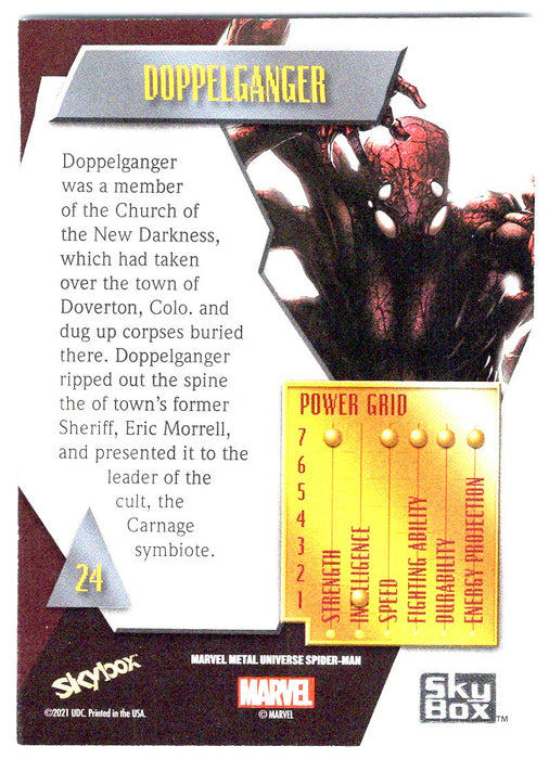 2022 SkyBox Marvel Metal Universe Spider-Man #24 Doppleganger