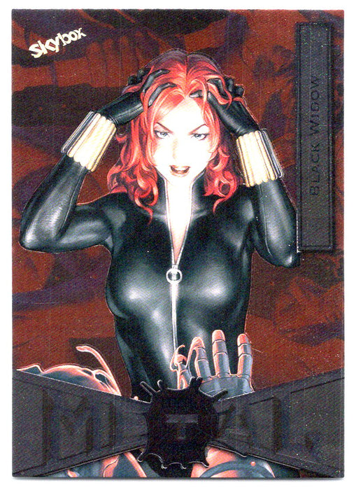 2022 SkyBox Marvel Metal Universe Spider-Man #13 Black Widow