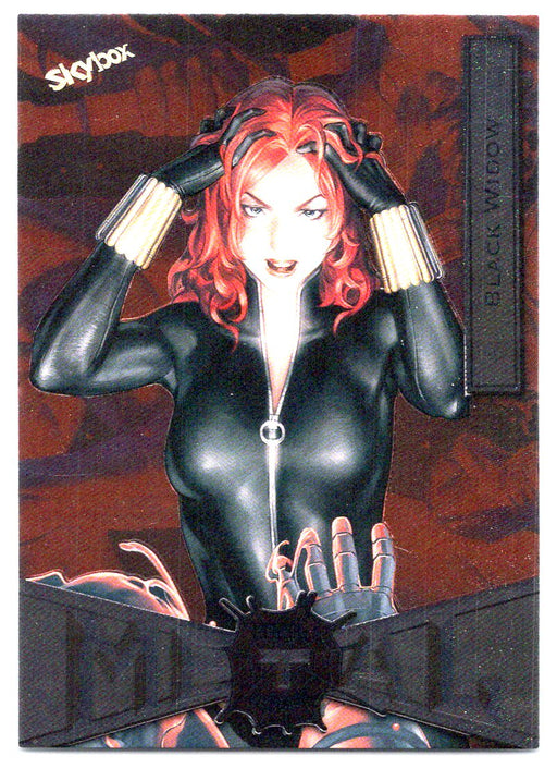 2022 SkyBox Marvel Metal Universe Spider-Man #13 Black Widow