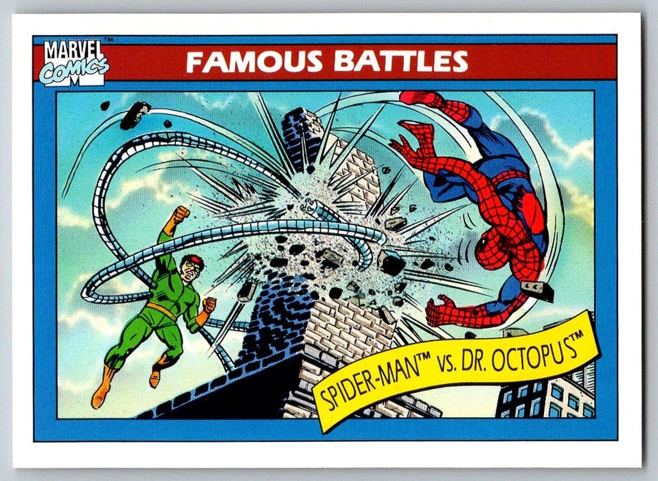 1990 Impel Marvel Universe I #93 Spider-Man vs. Dr. Octopus